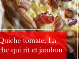 Quiche tomate, La vache qui rit et jambon