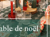 Table de noël {ton vert}