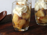 Verrines aux pommes caramélisées et mascarpone