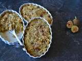 Crumble aux pommes et figues fraiches