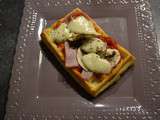 Gaufre pizza