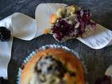 Muffins chocolat blanc amandes mures