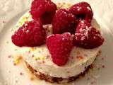 Cheesecake express aux framboises