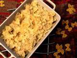 Gratin de farfalles aux trois fromages