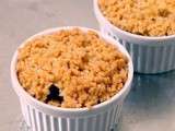 Crumble aux pommes: sans sucre