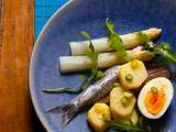 Maatjes, asperges, pommes de terre