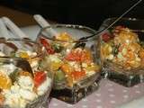 Verrine Poivrons grillés - Feta