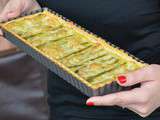 Tarte aux asperges vertes et saint-nectaire