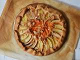 Tarte rustique abricots, nectarines et crème d'amandes