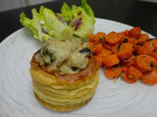 Bouchées à la reine au poisson et aux champignons