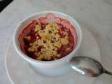 Crumble aux fraises