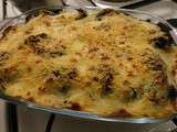 Gratin de blé et brocolis