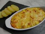 Gratin de crevettes au curcuma