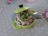 Rillettes de thon au fromage ail et fines herbes