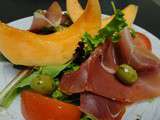 Salade melon et jambon de parme