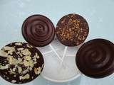 Sucettes en chocolat