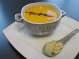 Velouté de carottes à l'orange, et à la crème cuisine amande