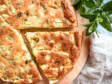 Clafouti courgette chèvre menthe