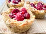 Cookie cup façon tarte aux framboises