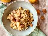 Risotto aux poires et marrons