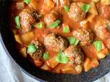 Tajine de boulettes aux pommes de terre