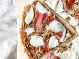 Tarte aubergines jambon cru mozzarella