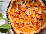 Tarte butternut lardon roquefort