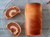 Brioche spirale vanille chocolat