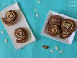 Escargots feuilletés au chocolat et aux amandes