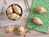 Mini croissants saumon et ciboulette