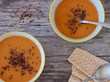 Soupe de patates douces au quinoa rouge