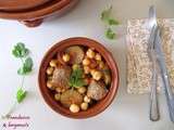 Tajine de boulettes de boeuf aux pois chiches