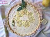 Tarte à la ricotta, au citron et au basilic