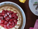 Tarte dacquoise fraises et citron