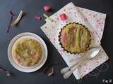 Tartelettes renversées à la rhubarbe et aux amandes