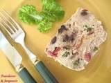 Terrine de poulet, jambon et poivron rouge