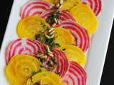 Carpaccio de betteraves crues