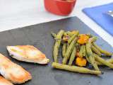 Haricots verts et potimaron aux agrumes