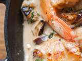 Noix de Saint Jacques et crevettes sauce coco