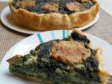 Quiche aux épinards et  chèvre  (végétalien, vegan)