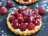 Tartelette aux framboises (végétalien, vegan)