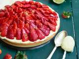 Tarte aux fraises et citron vert