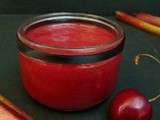 Compote rhubarbe-cerise