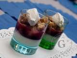 Blanc-Manger Rhubarbe et Framboise en Verrine