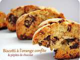 Biscotti orange confite et pépites de chocolat