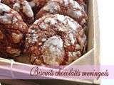 Biscuits meringués au chocolat