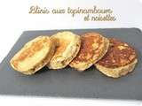 Blinis aux topinambours et noisettes