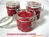 Compote pommes cerises au gingembre