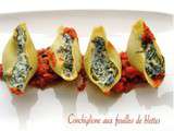 Conchiglione farcis aux feuilles de blettes