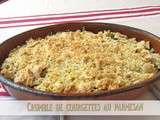 Crumble courgettes et parmesan